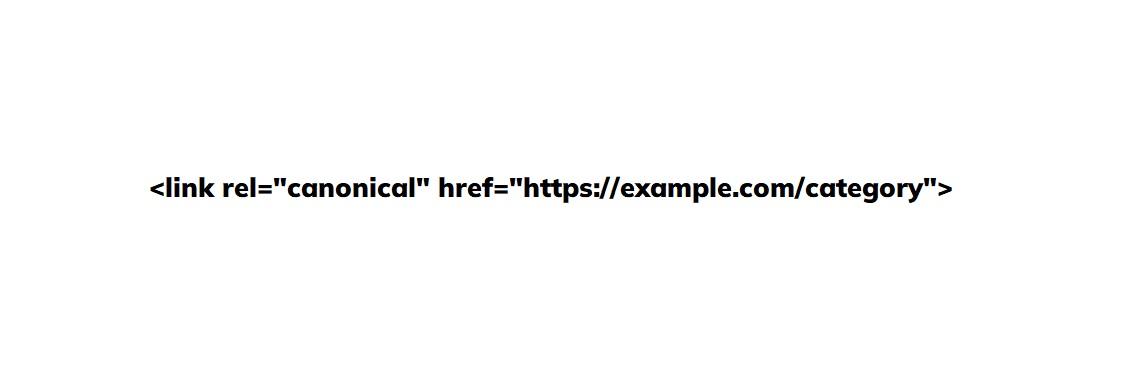 link rel canonical