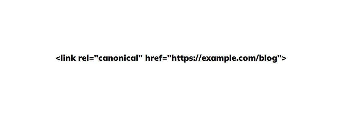 link rel canonical tag