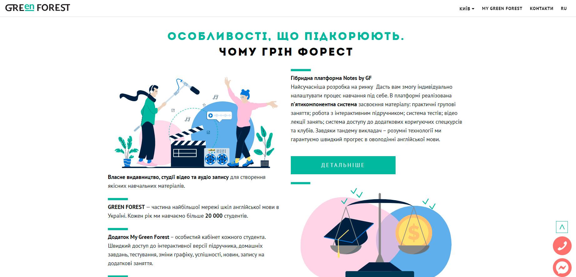 що писати на головній сторінці сайту