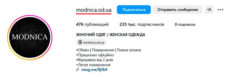 биография в инстаграме