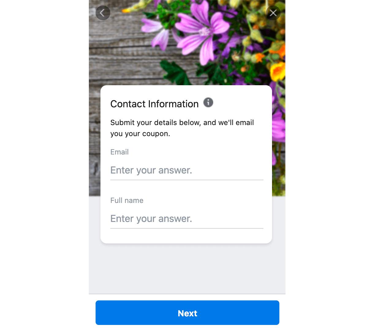 facebook lead forms